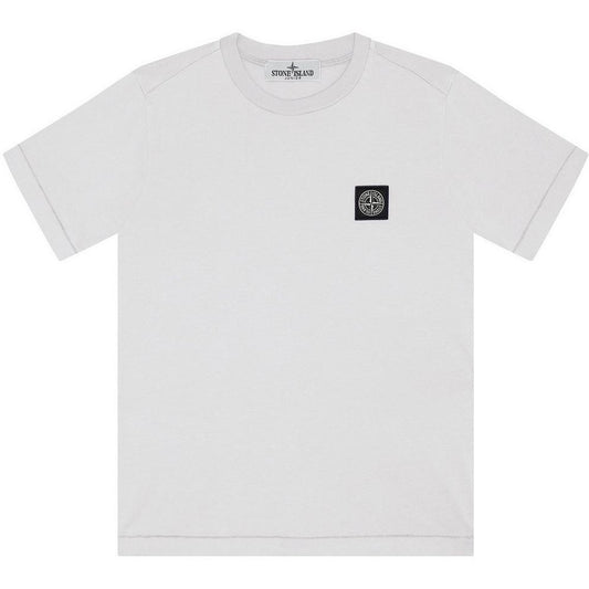 Stone Island Boys' Plain Cotton Badge Logo T-Shirt