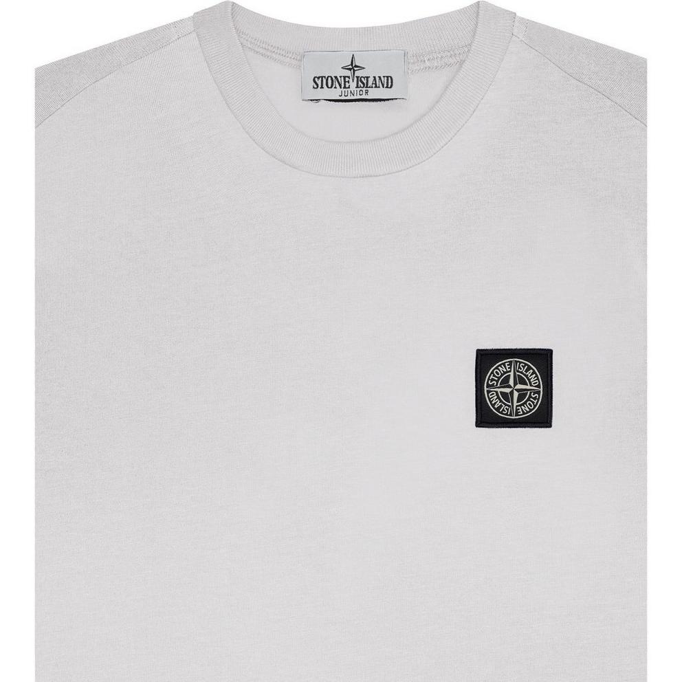 Stone Island Boys' Plain Cotton Badge Logo T-Shirt