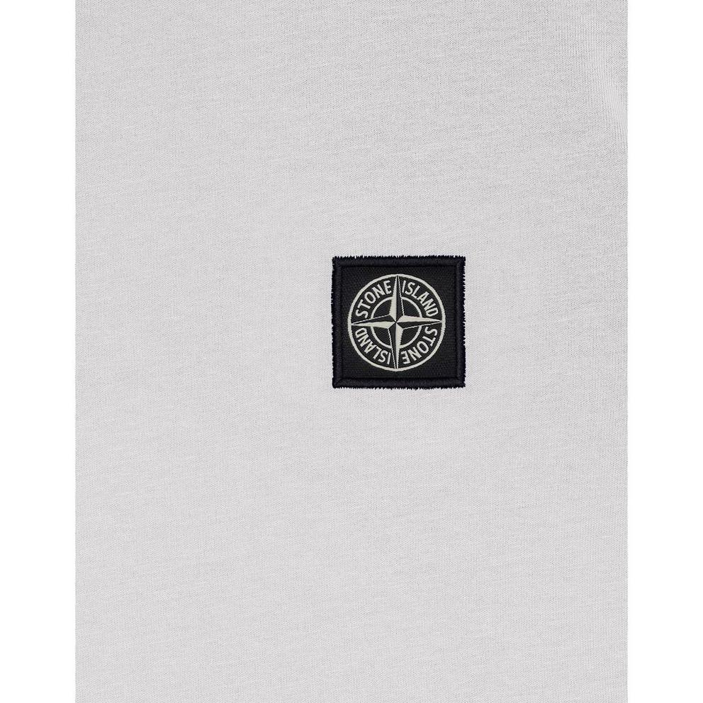 Stone Island Boys' Plain Cotton Badge Logo T-Shirt