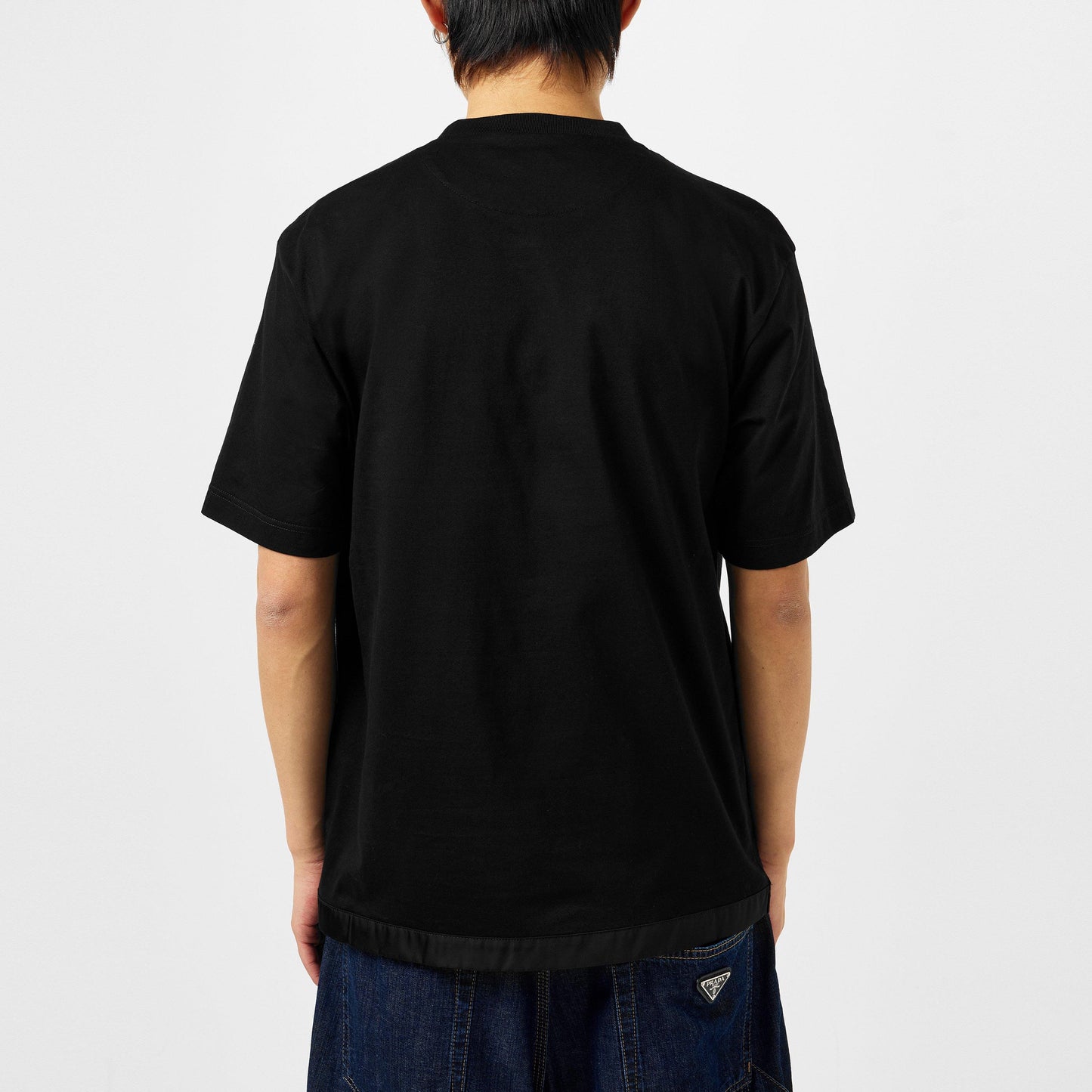 Men'S Plain Cotton Badge Pocket T-Shirt