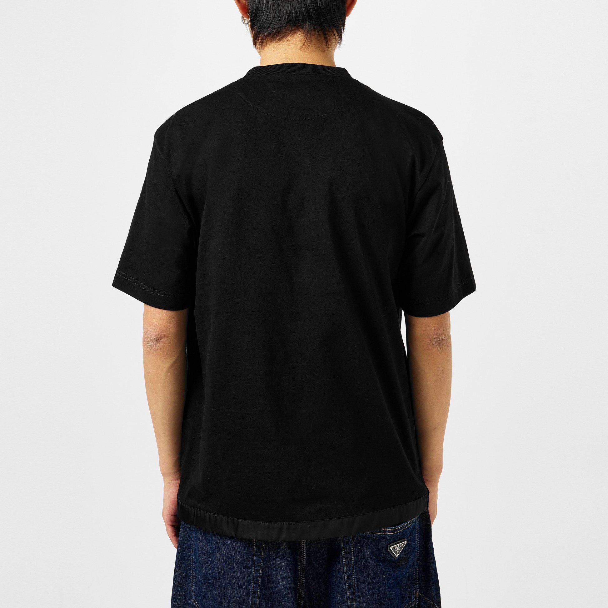 Men'S Plain Cotton Badge Pocket T-Shirt