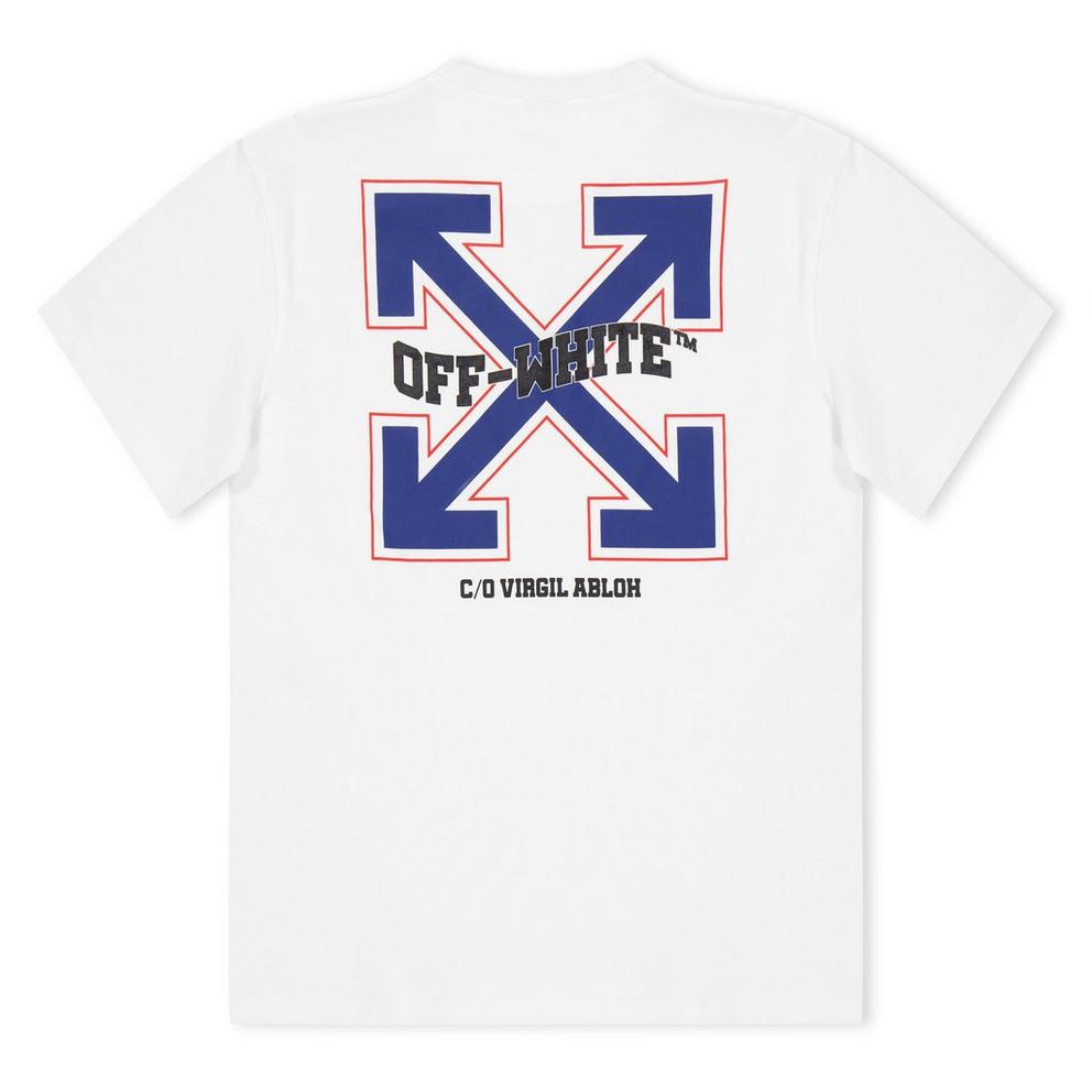 Off White Kids' Varsity Arrow Cotton Short Sleeve T-Shirt