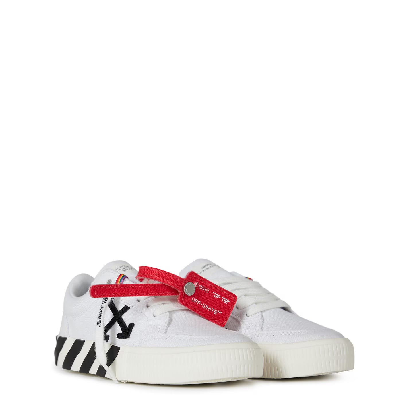 Kids Juniors Vulcanised Lace-Up Trainers, Signature Arrows Motif