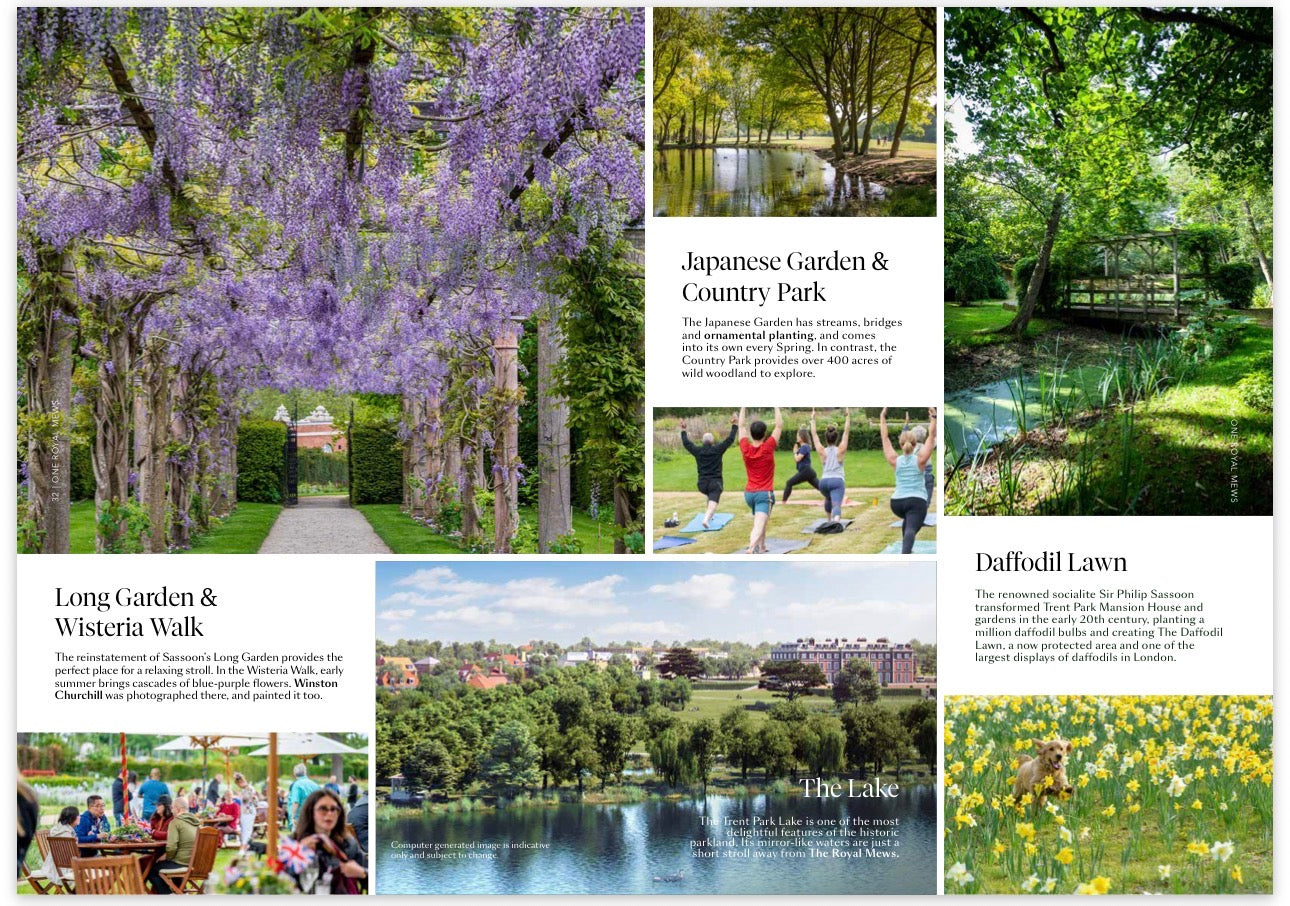 Trent Park — 1 2 3 4 and 5 Bedroom Family Homes — Luxury Town Houses — Apartments — Duplexes — Historic Country Estate — Modern Wellness Amenities — Enfield London — New ✨