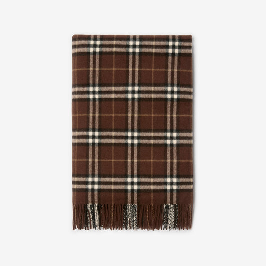 Check Cashmere Blanket