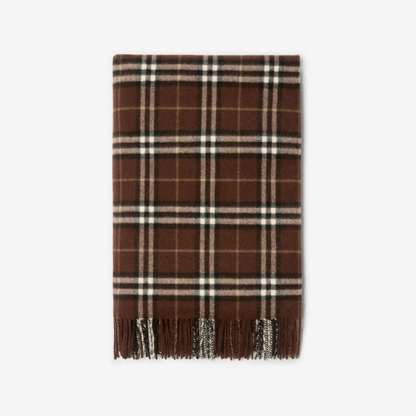 Check Cashmere Blanket