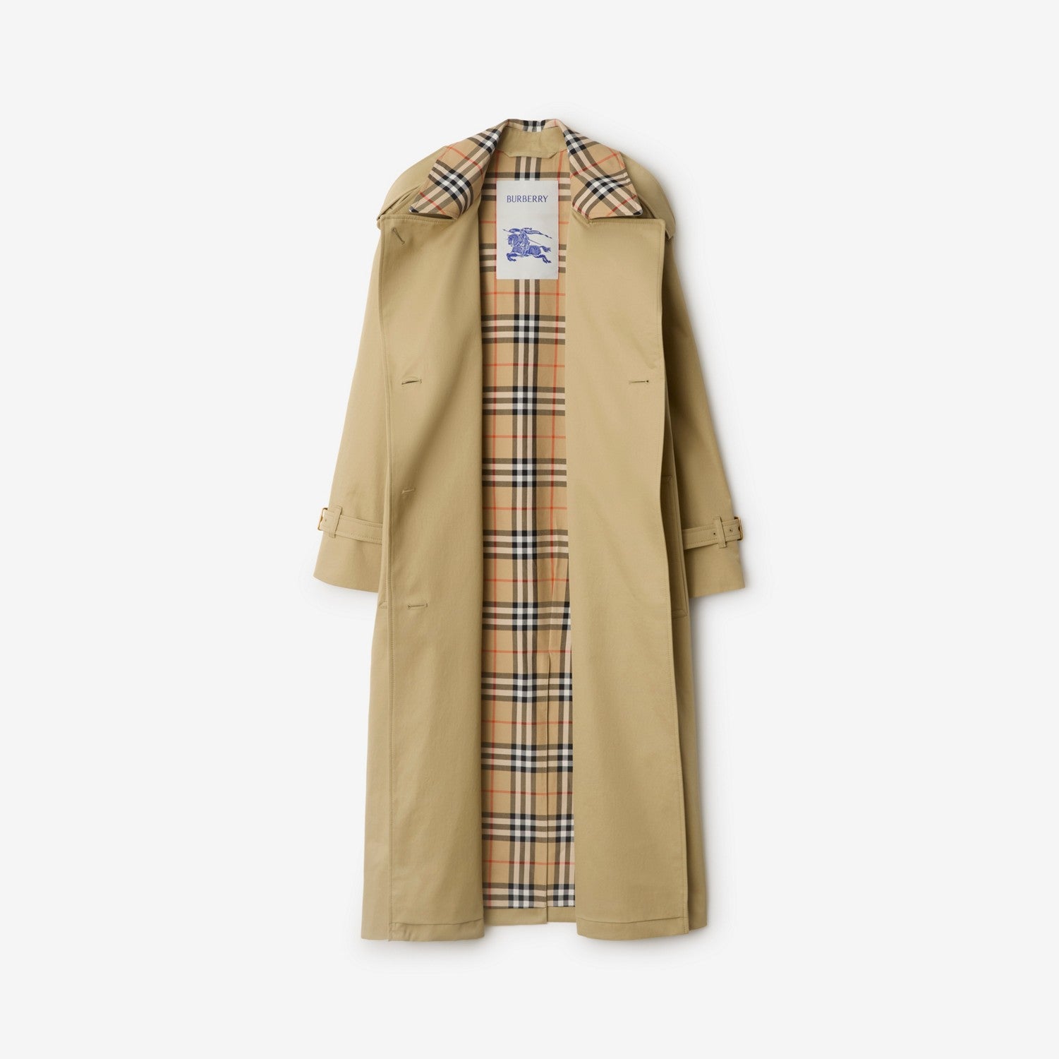 Long Check Collar Castleford Trench Coat