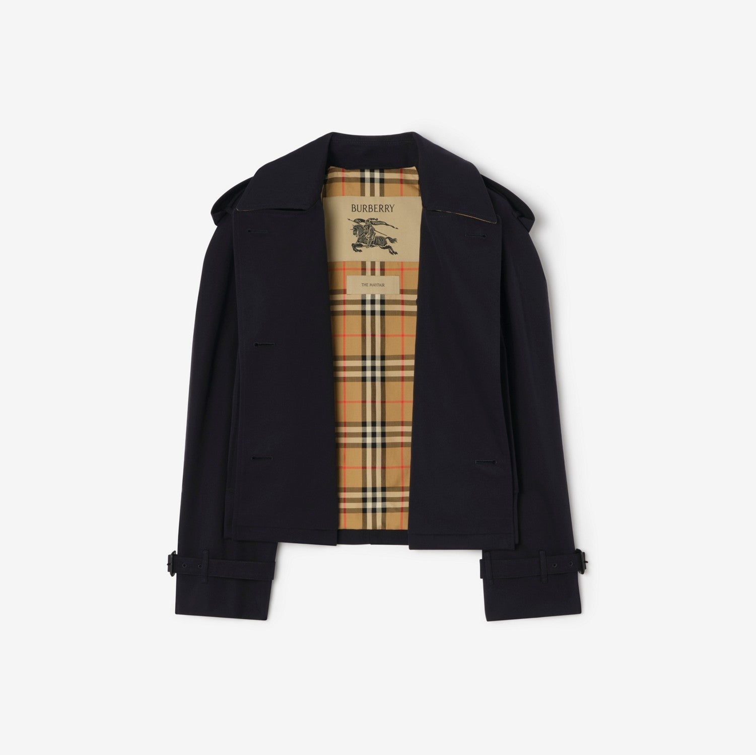 Cropped Gabardine Mayfair Trench Jacket