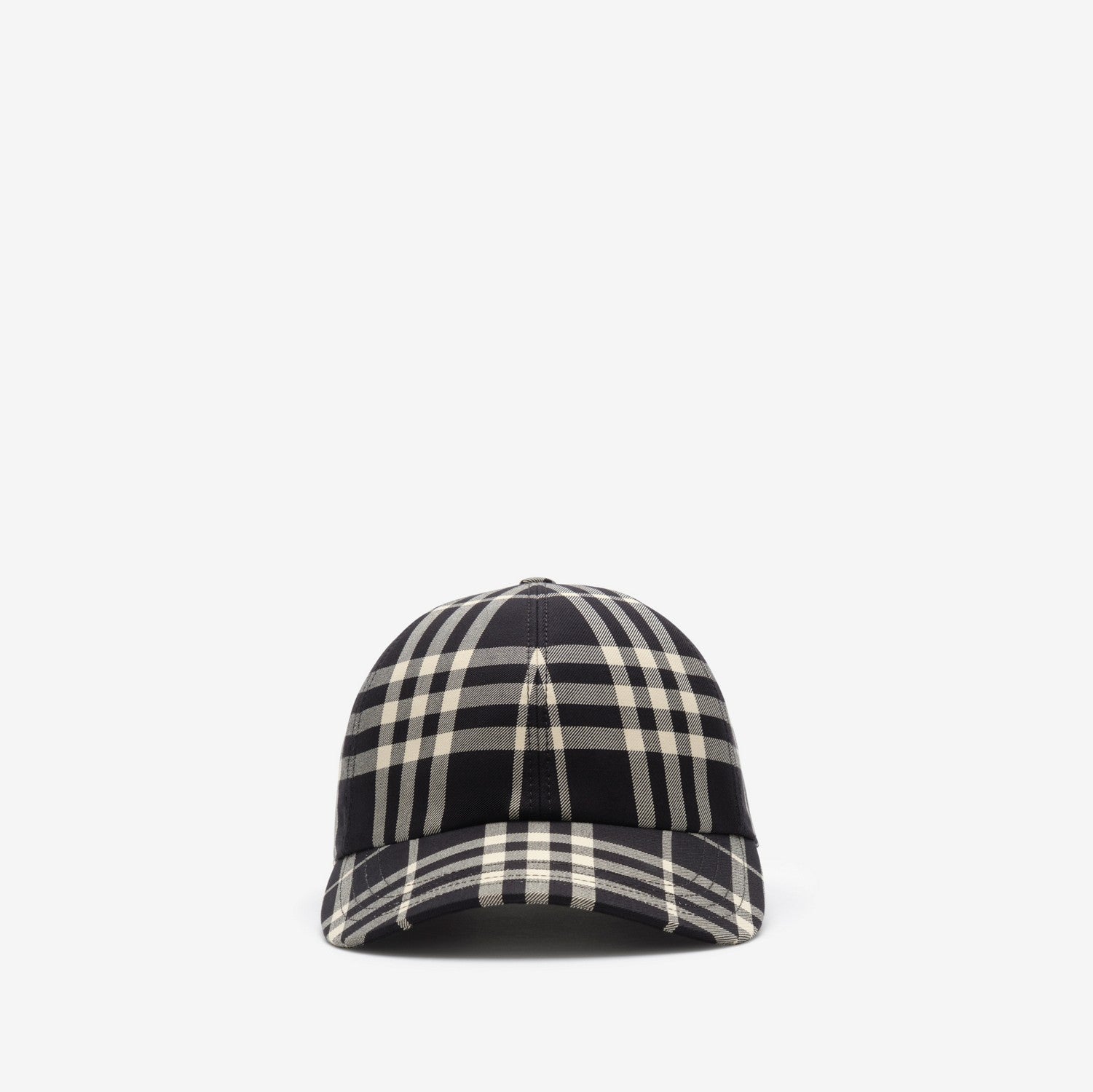 Check Cotton Baseball Cap