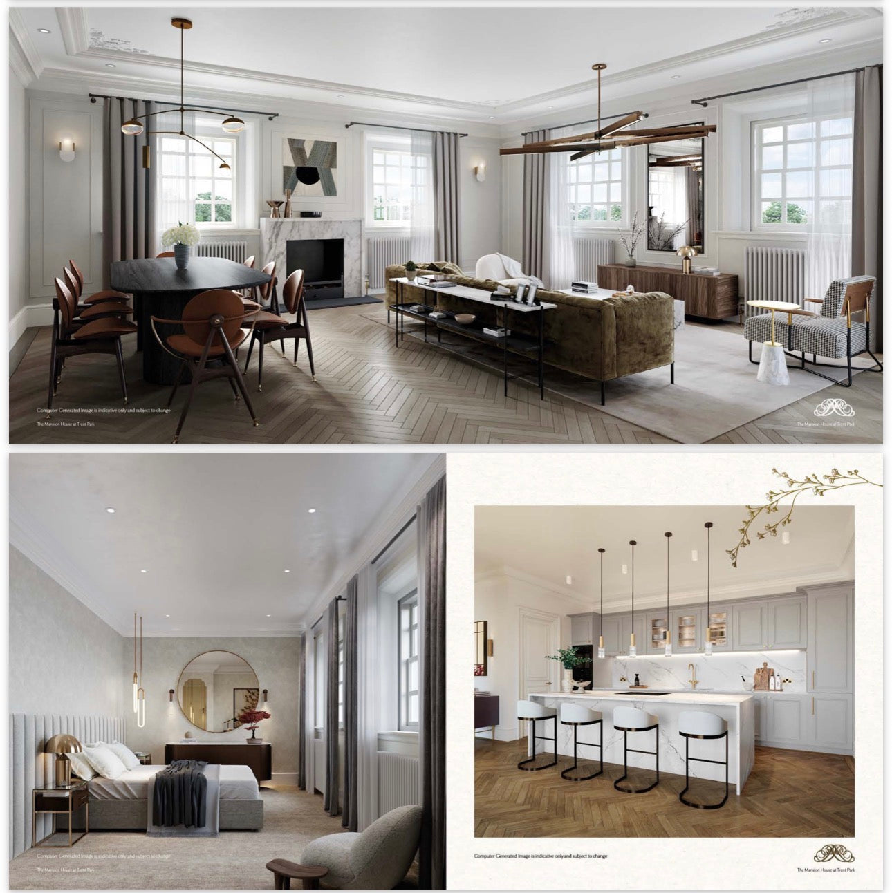 Trent Park — 1 2 3 4 and 5 Bedroom Family Homes — Luxury Town Houses — Apartments — Duplexes — Historic Country Estate — Modern Wellness Amenities — Enfield London — New ✨