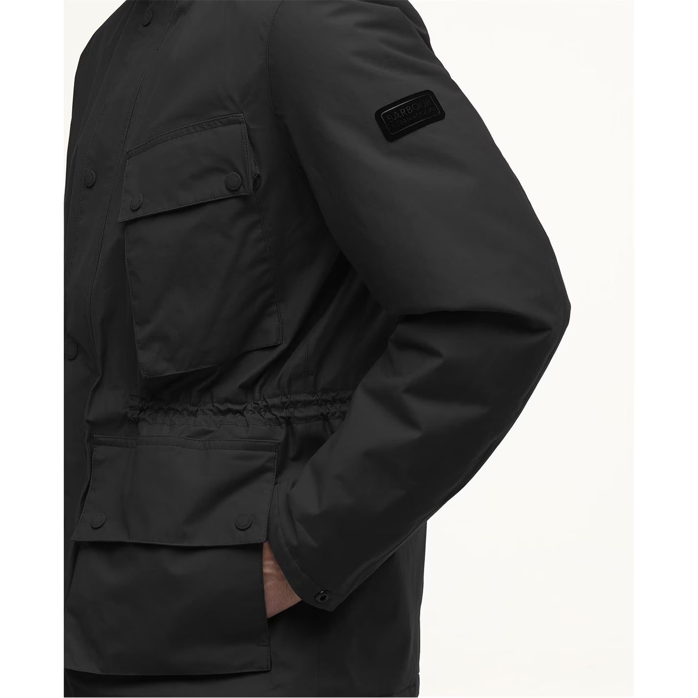 Barbour International Men's Endley Waterproof Hooded Long Sleeve Long Puffer Jacket