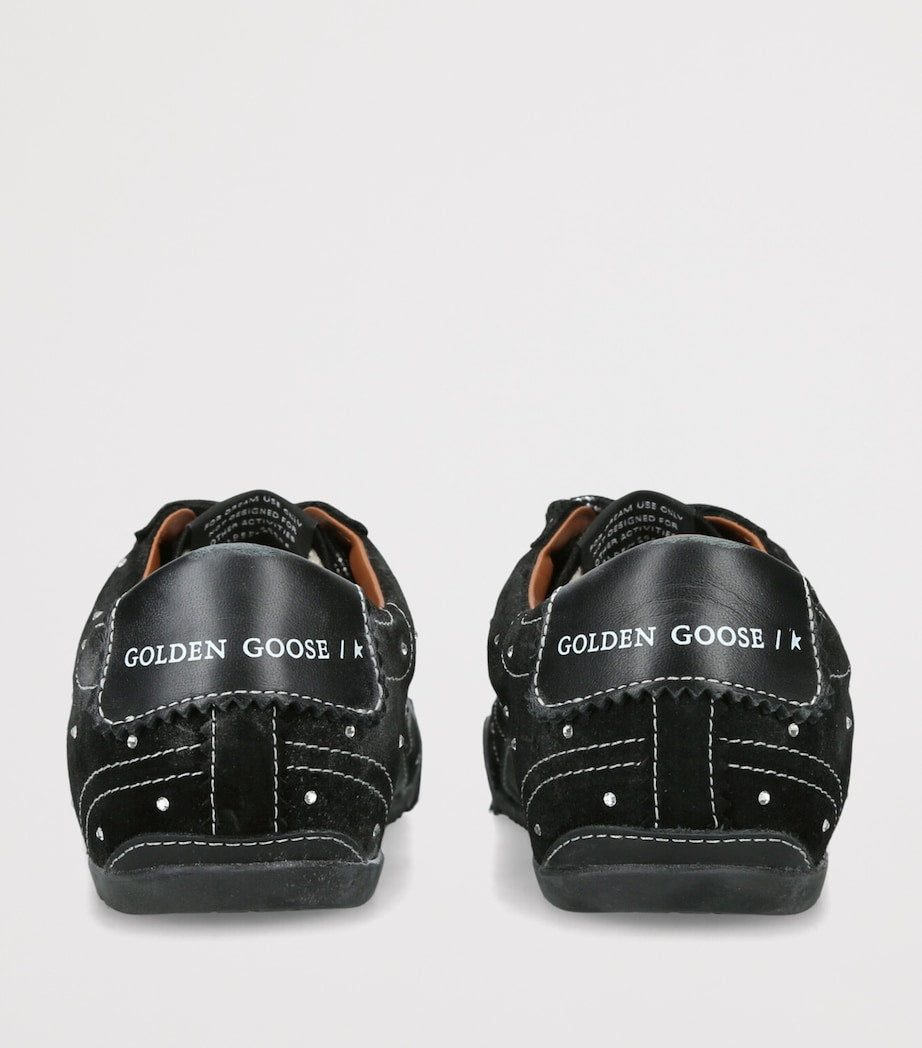 Golden Goose Suede Embellished True Star Sneakers