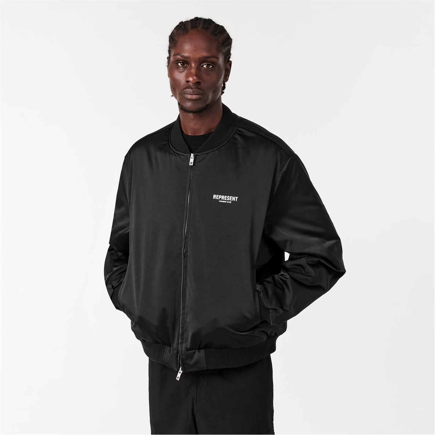 Men's Contrast Sleeve Varsity Jacket