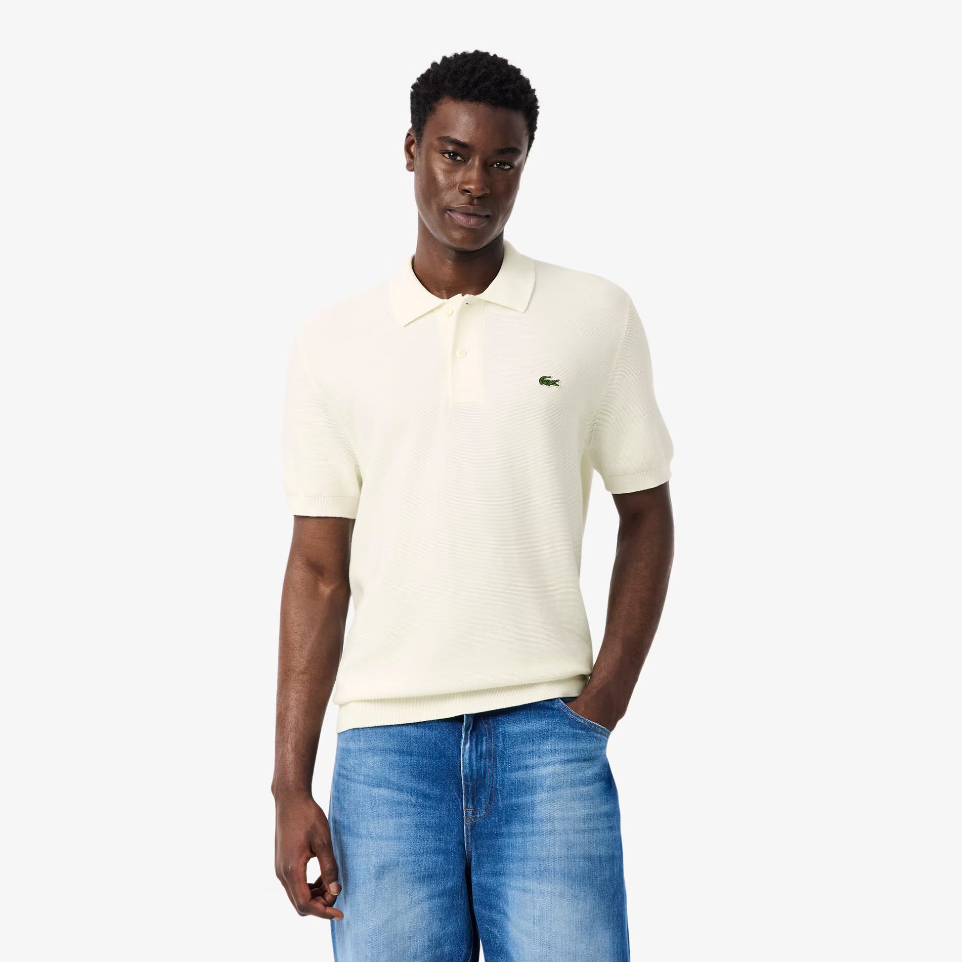 Classic Fit Knitted Polo Shirt