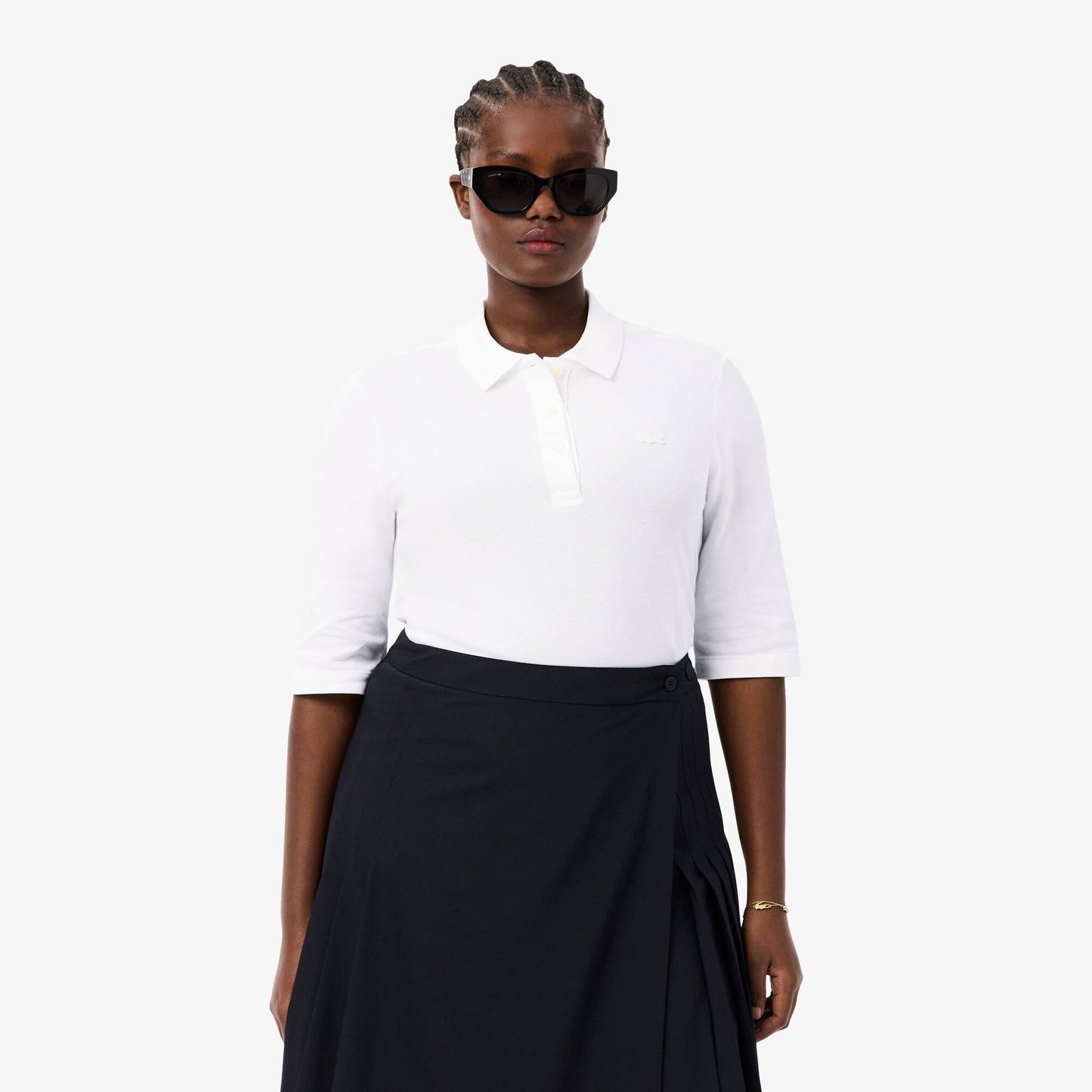 Slim Fit L.12.D Three Quarter Sleeve Polo Shirt