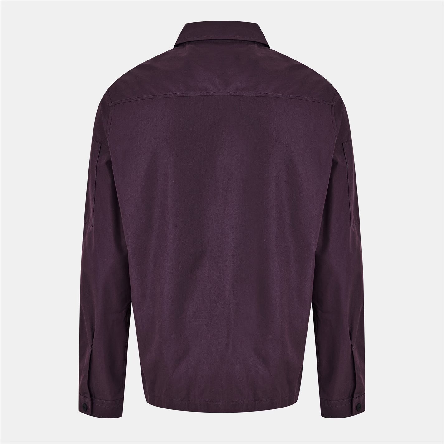 Men's Emmond Red Cotton Long Sleeve Zip Overshirt