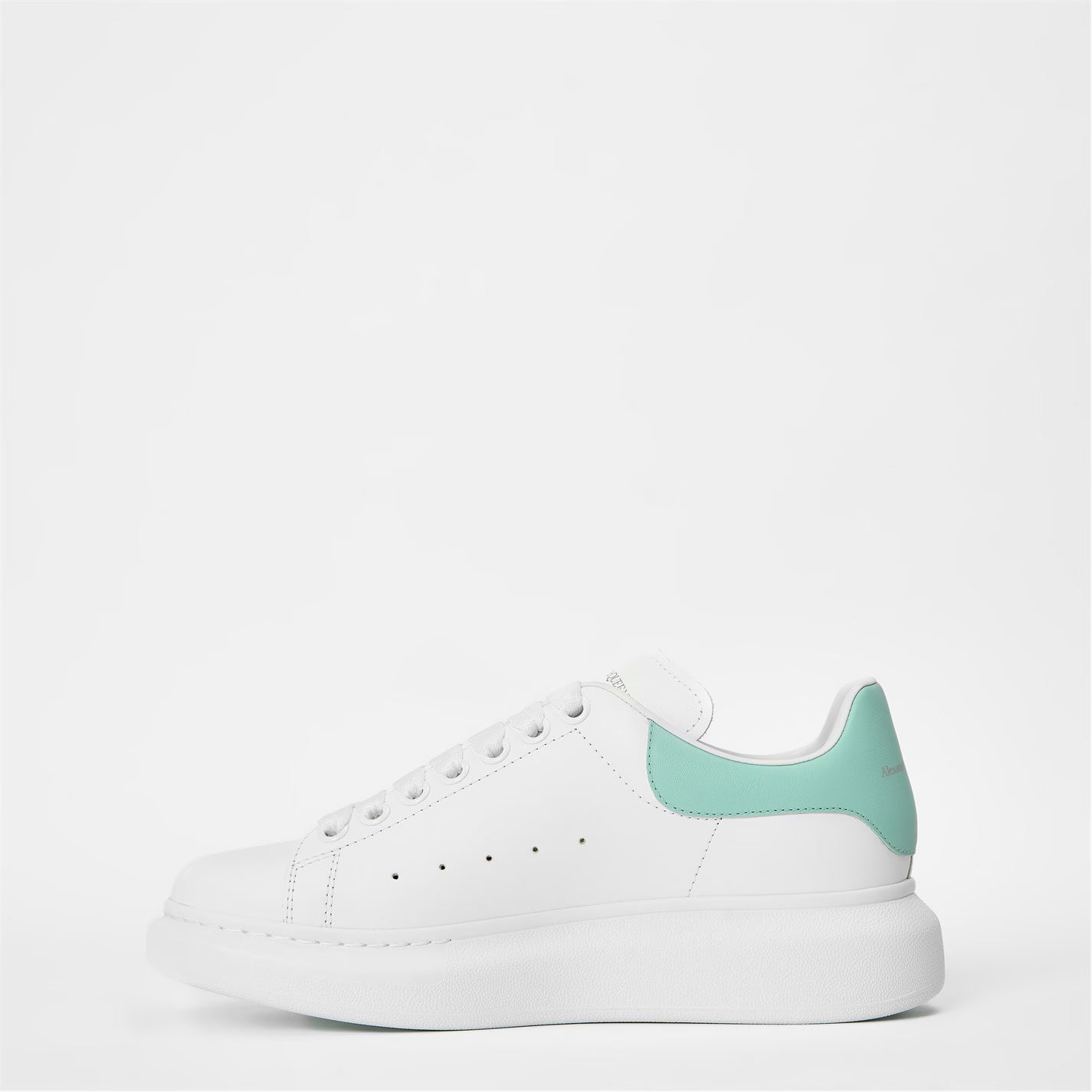 Women's Logo Print Leather Oversized Trainers