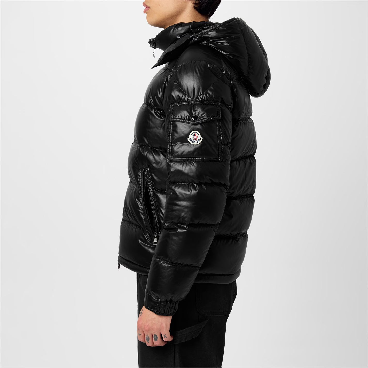 MONCLER Men's Maya Waterproof Down Detachable Hood Short Puffer Jacket
