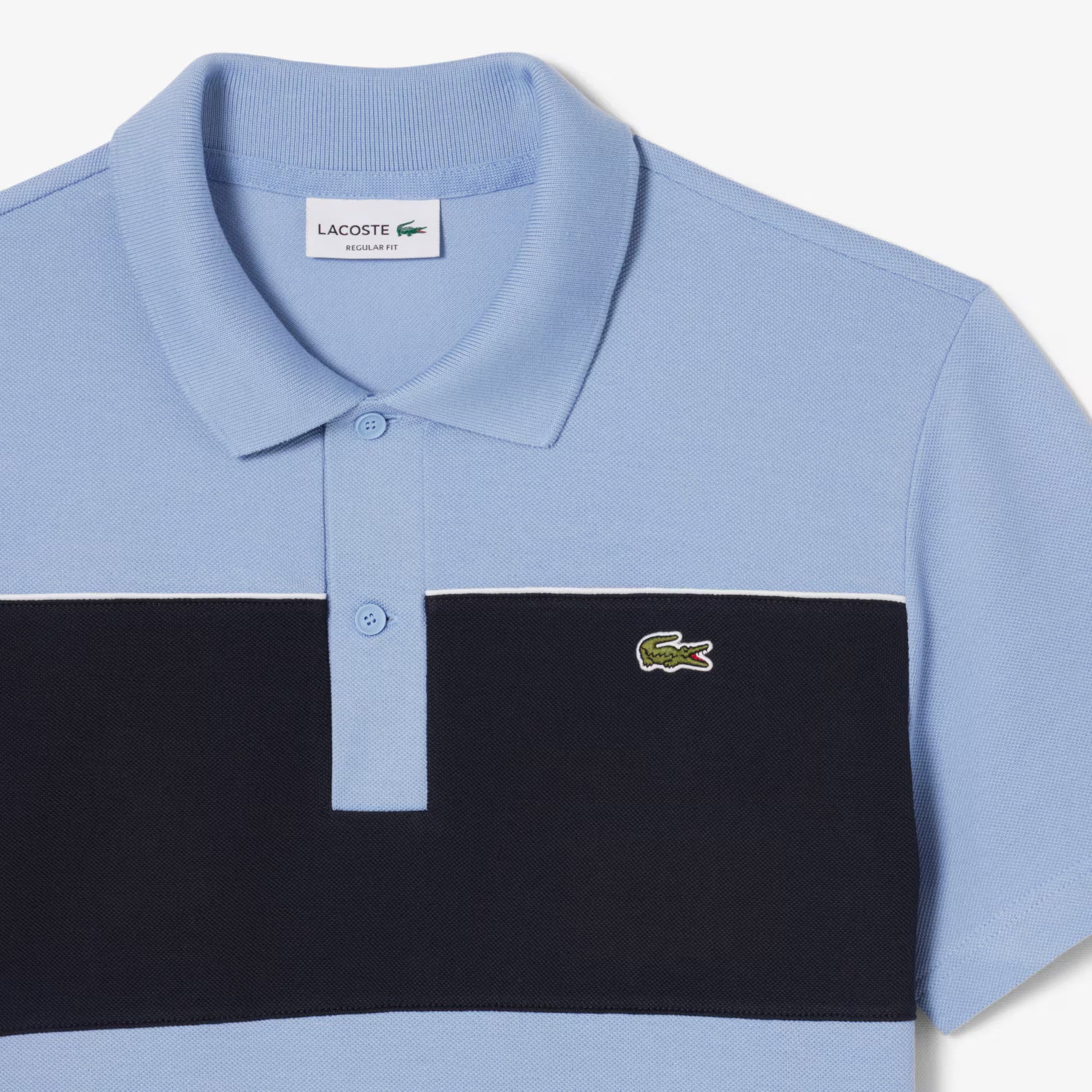 Regular Fit Colour-Block Piqu e9 Polo Shirt