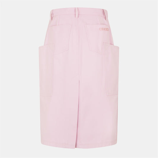GUCCI Canvas Midi Skirt