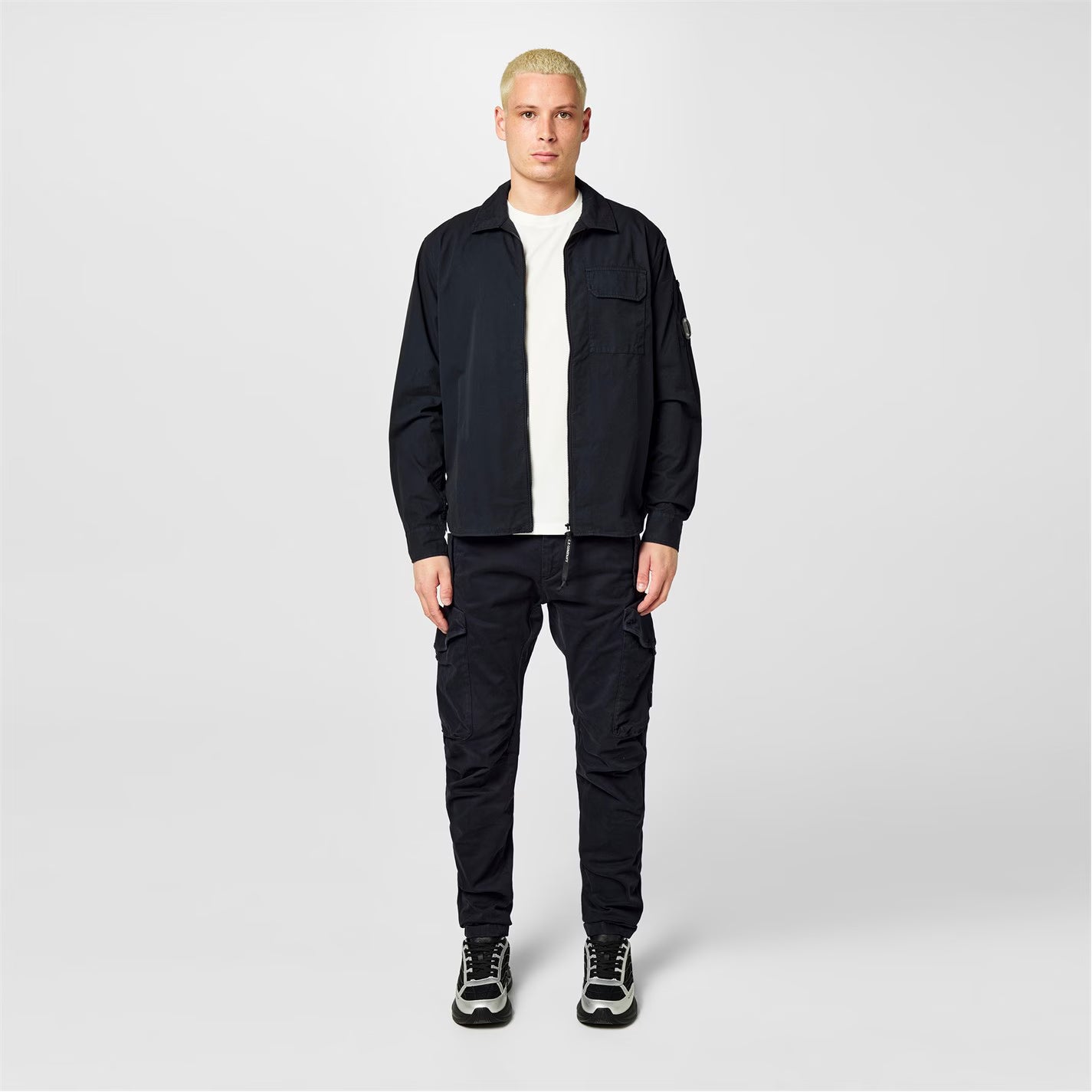 Men's Gabardine Lens Cotton Long Sleeve Overshirt