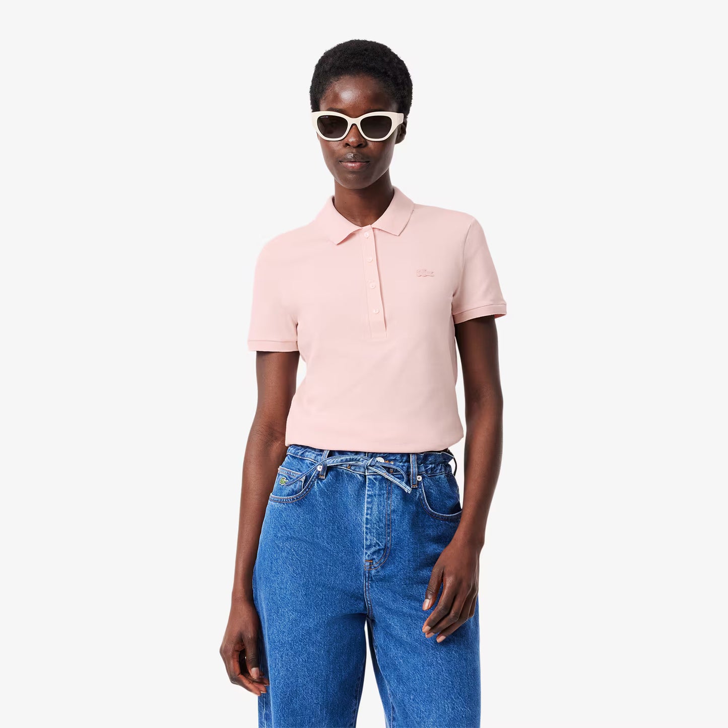 L.12.D Slim Fit Stretch Piqué Polo Shirt