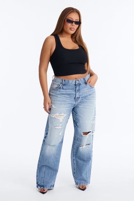 Barcelona Ripped Jeans - Medium Wash