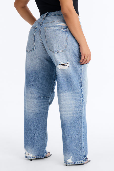 Barcelona Ripped Jeans - Medium Wash