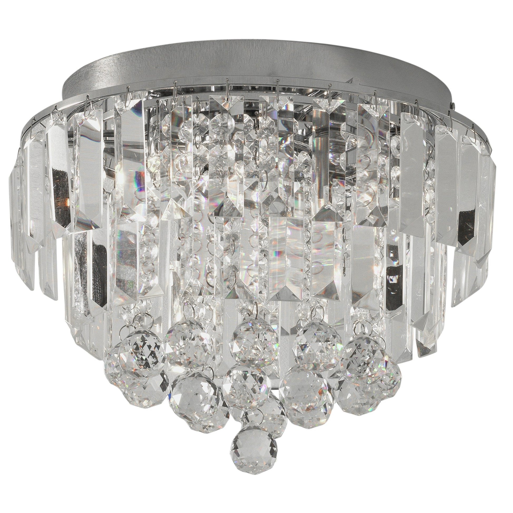 Argos Home Opulence Crystal Glass Flush Ceiling Light