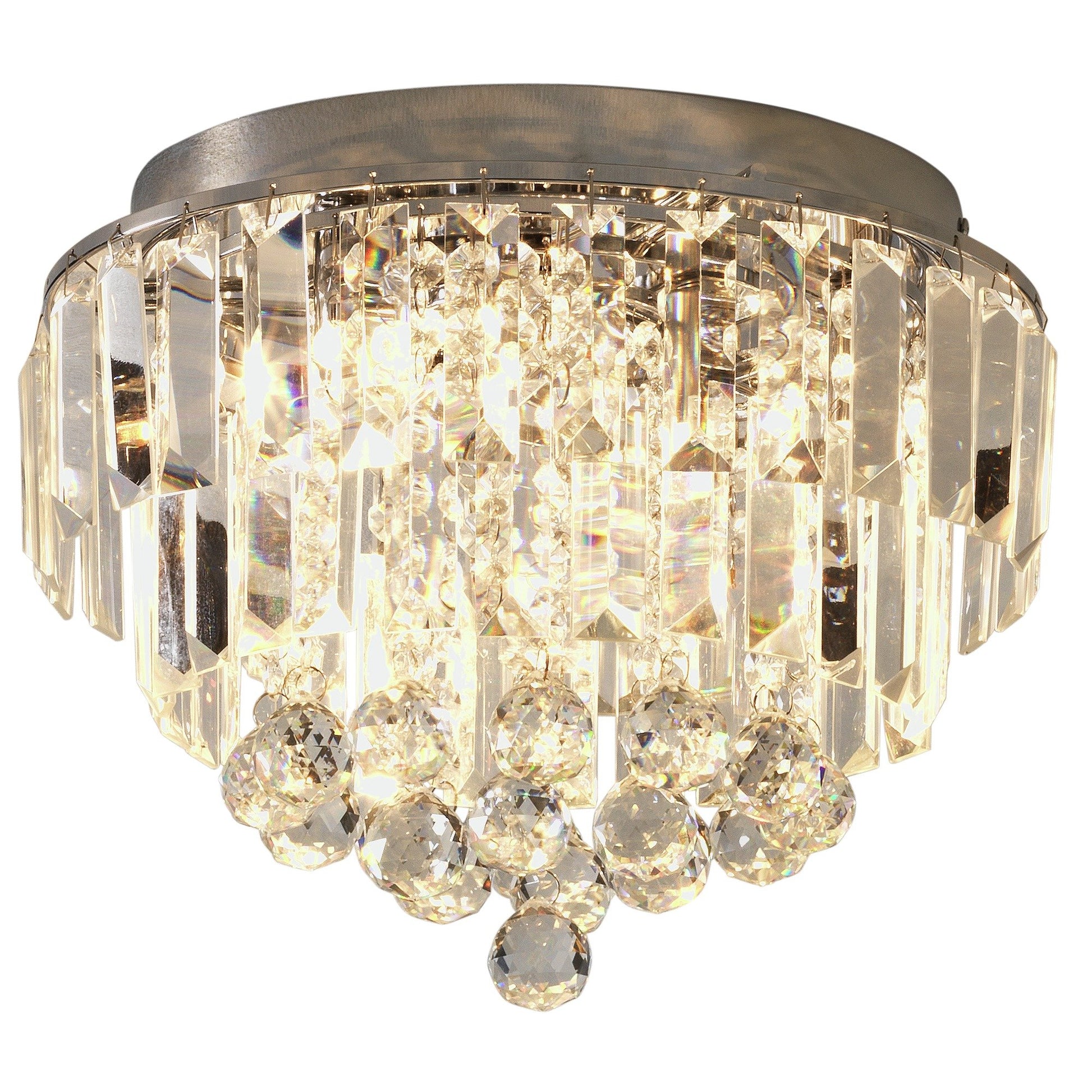 Argos Home Opulence Crystal Glass Flush Ceiling Light