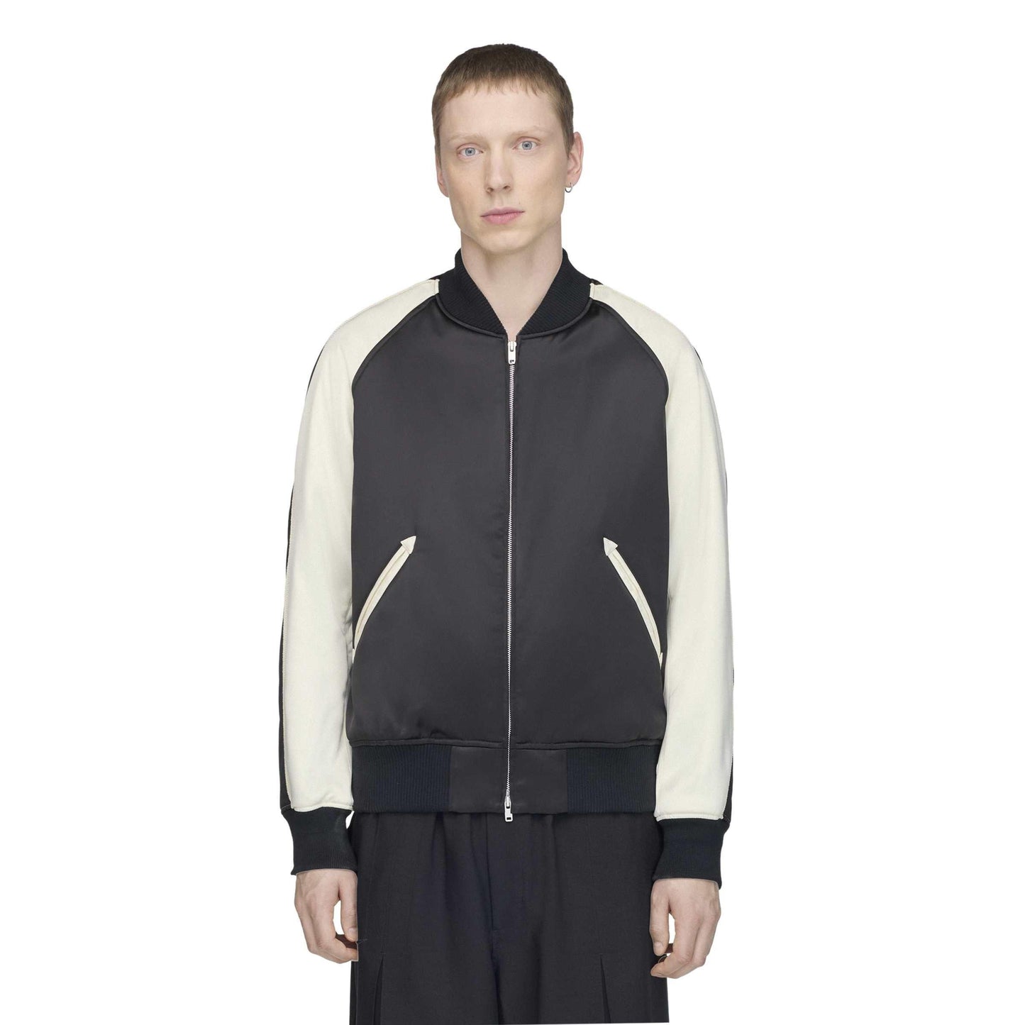 Y3 Liquid Logo Satin Souvenir Jacket