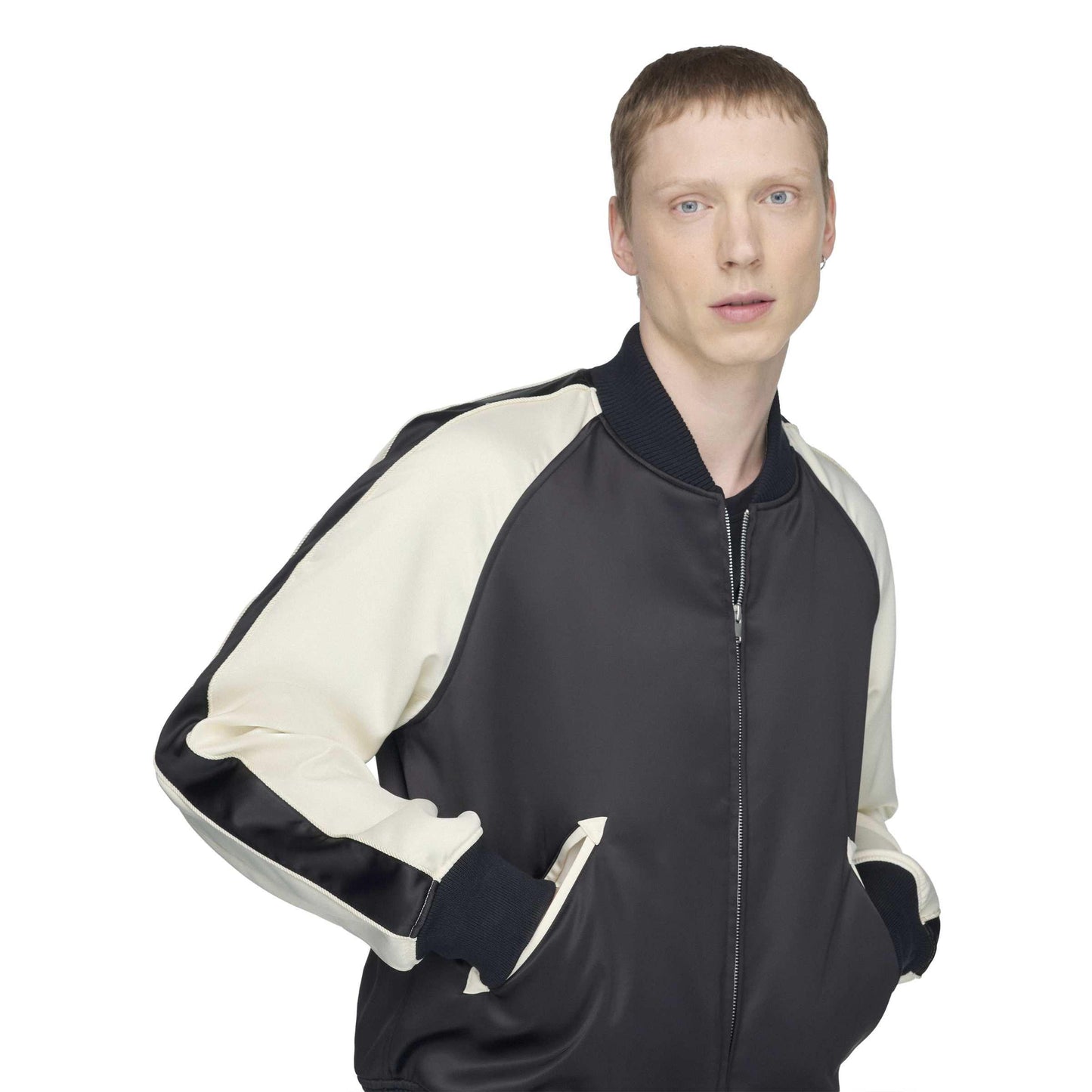 Y3 Liquid Logo Satin Souvenir Jacket