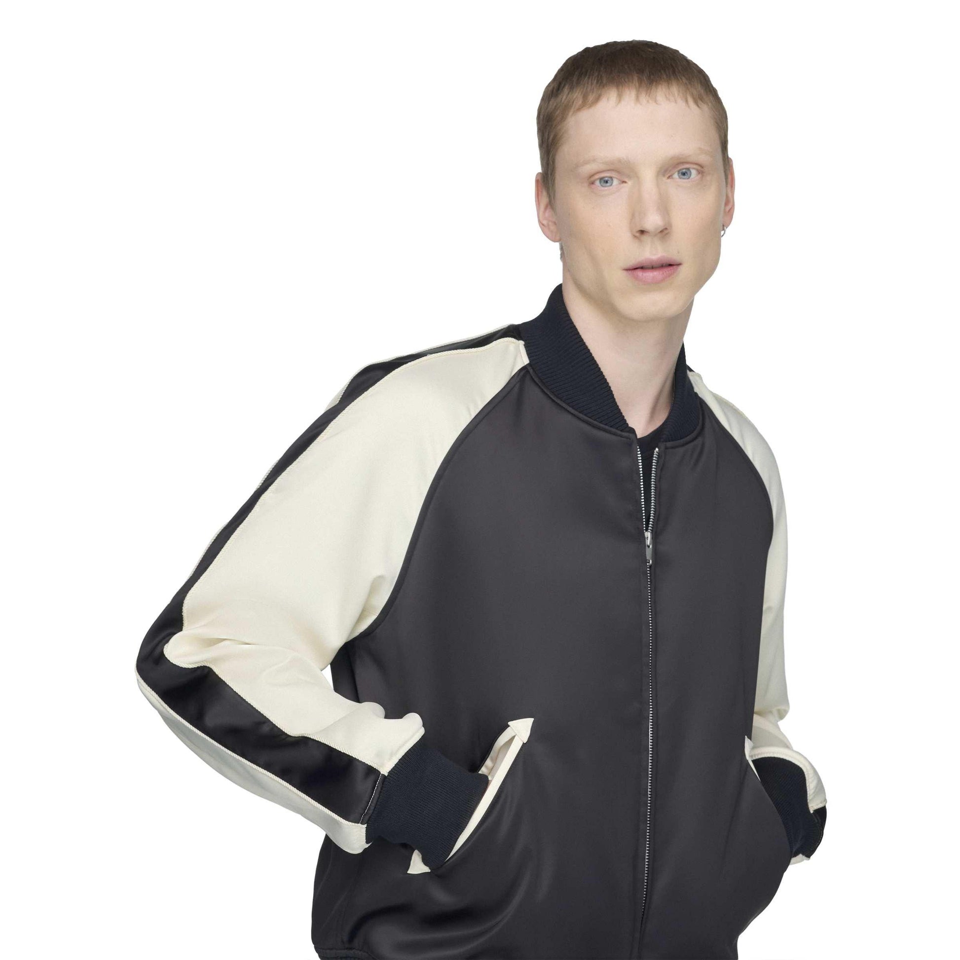 Y3 Liquid Logo Satin Souvenir Jacket
