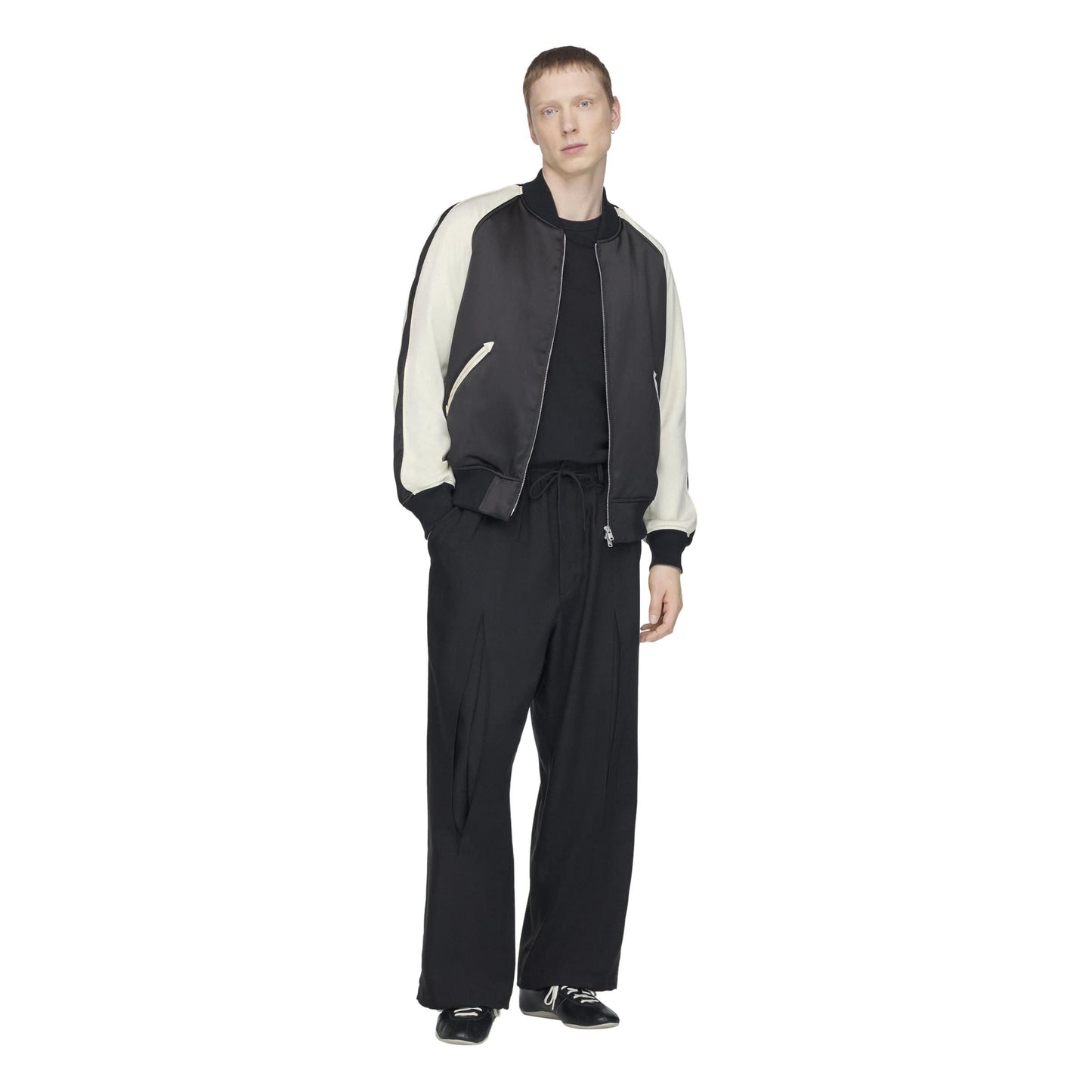 Y3 Liquid Logo Satin Souvenir Jacket