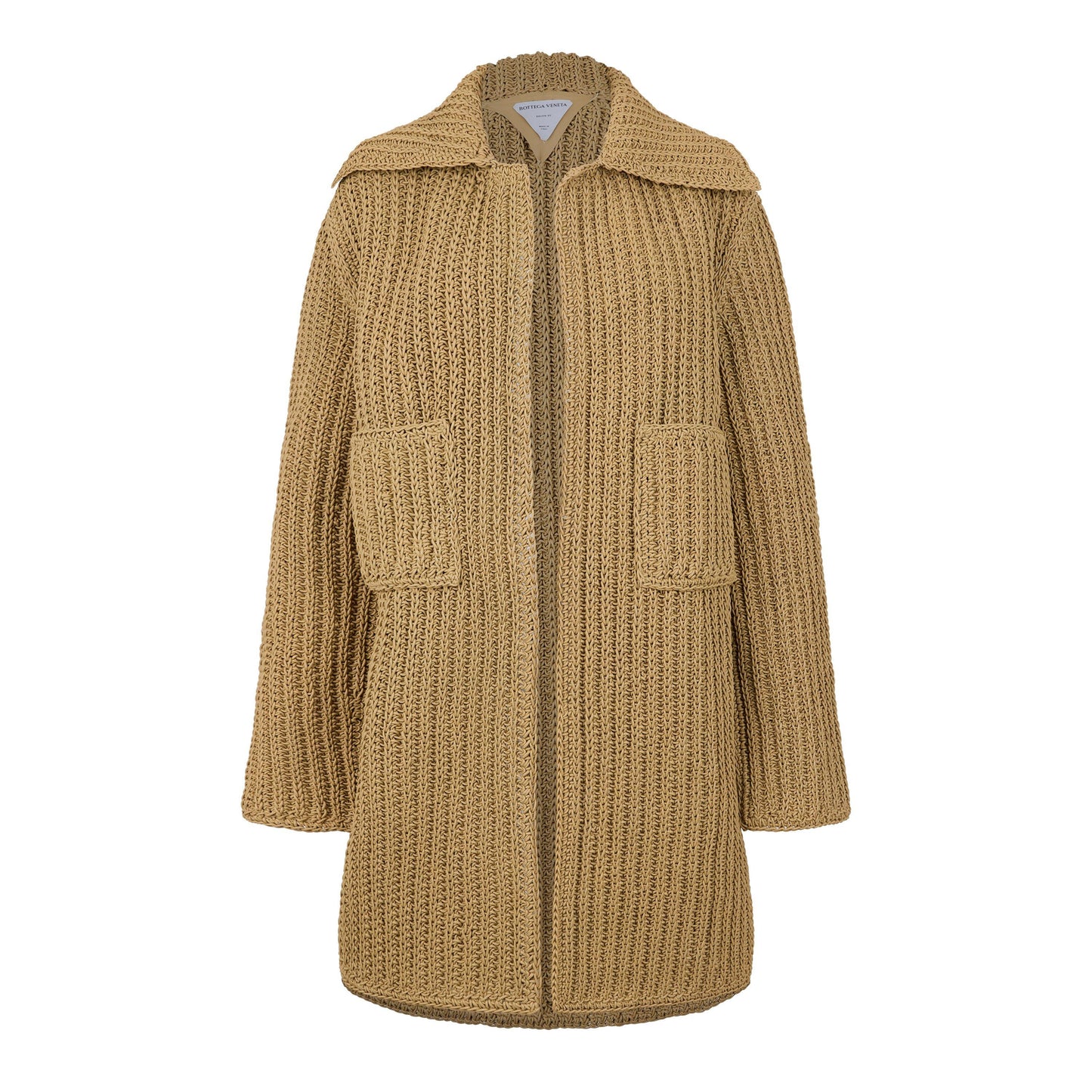 Bottega Veneta Women's Hand-Knitted Leather Long Sleeve Leather Jacket