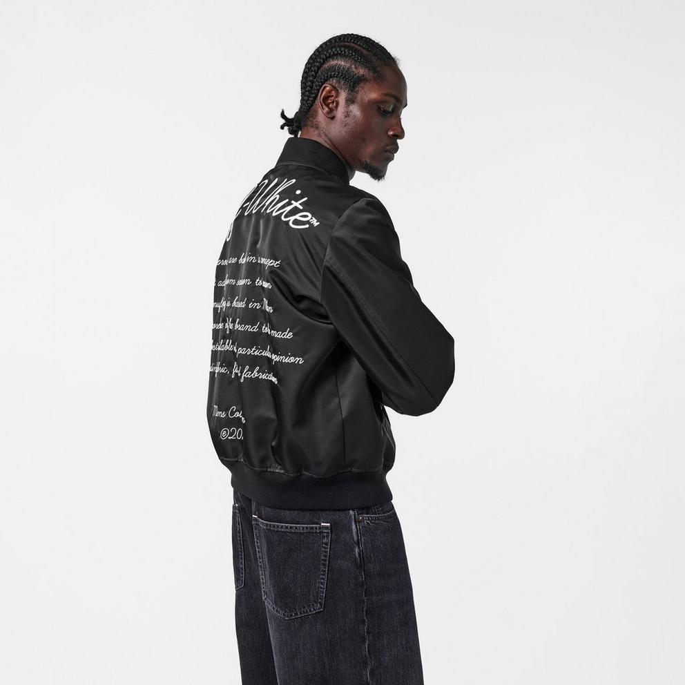 Men's Monogram Long Sleeve Stand Collar Bomber Jacket