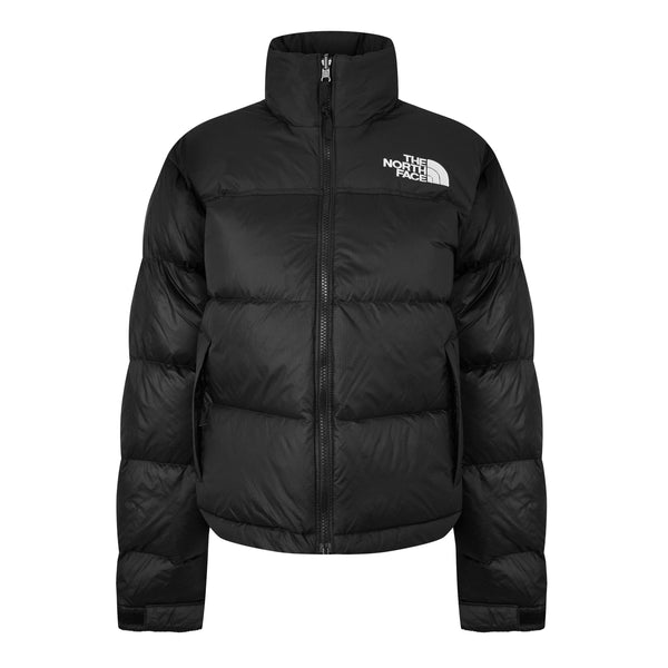 The North Face Womens 1996 Retro Nuptse Water Resistant Goose Down Short Puffer Jacket
