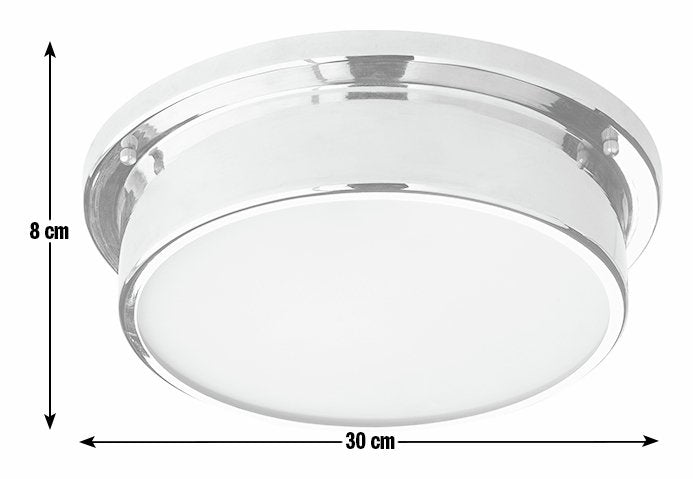 Argos Home Aviemore Bathroom Flush to Ceiling Light - Chrome