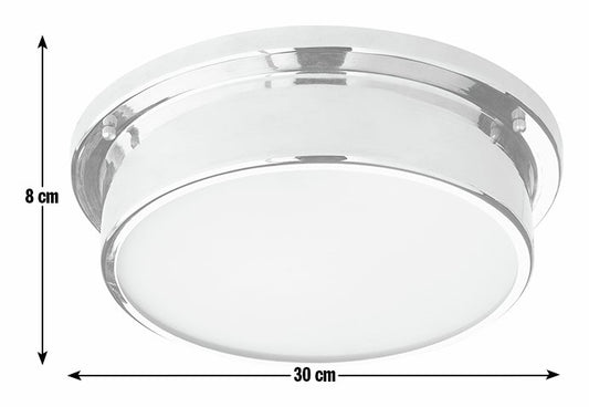Argos Home Aviemore Bathroom Flush to Ceiling Light - Chrome