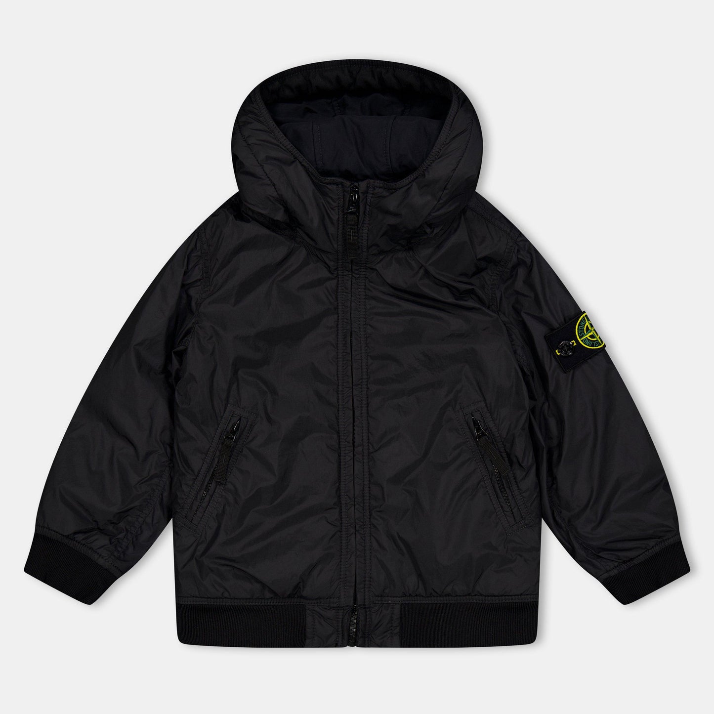 Stone Island Kids' Compass-Badge Water-Resistant Long Sleeve Short Puffer Jacket