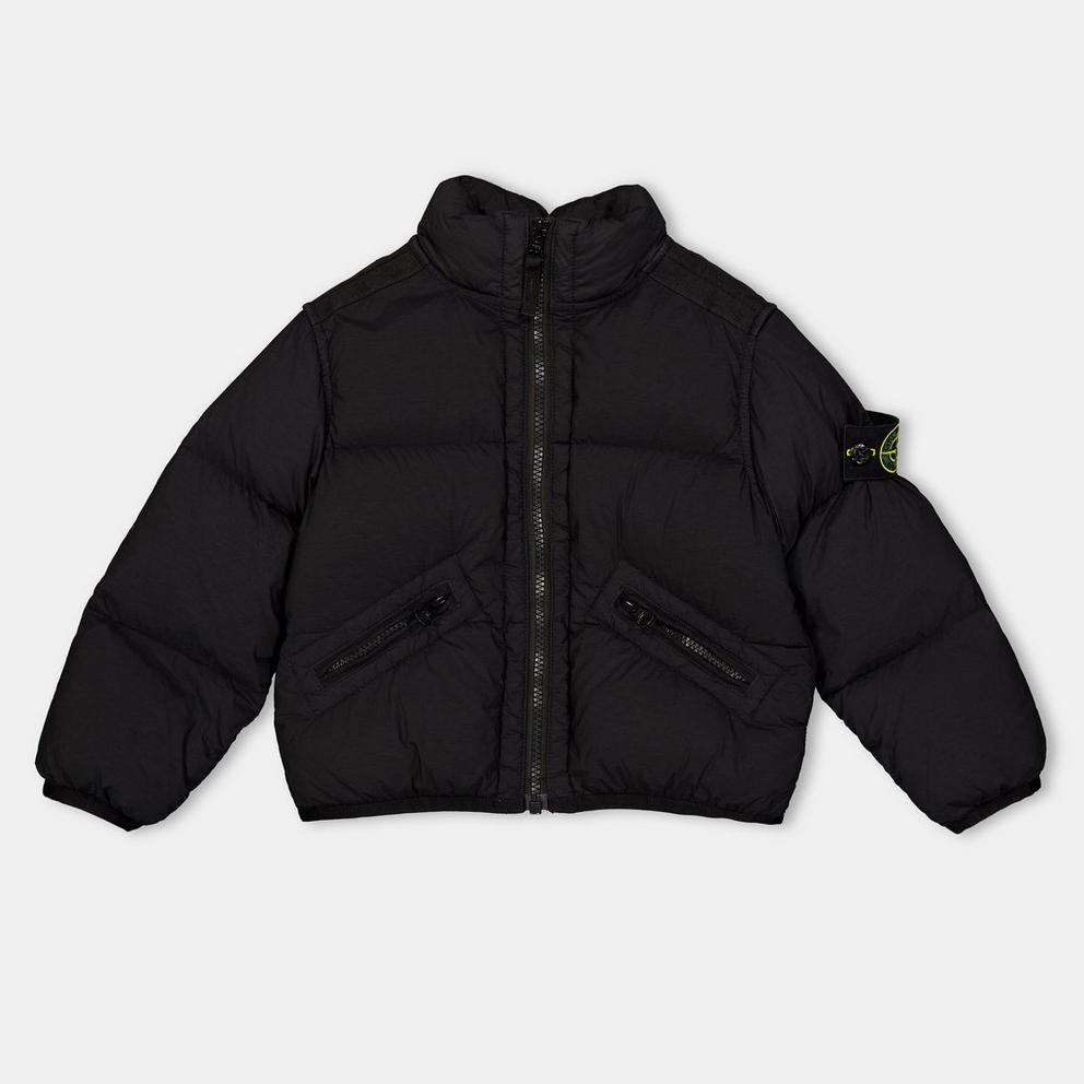 Stone Island Kids' Long Sleeve Short Puffer Jacket