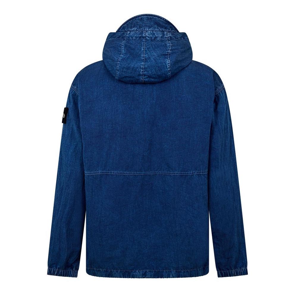 Stone Island Mens Denim Research Indigo-TC Marmo Parka