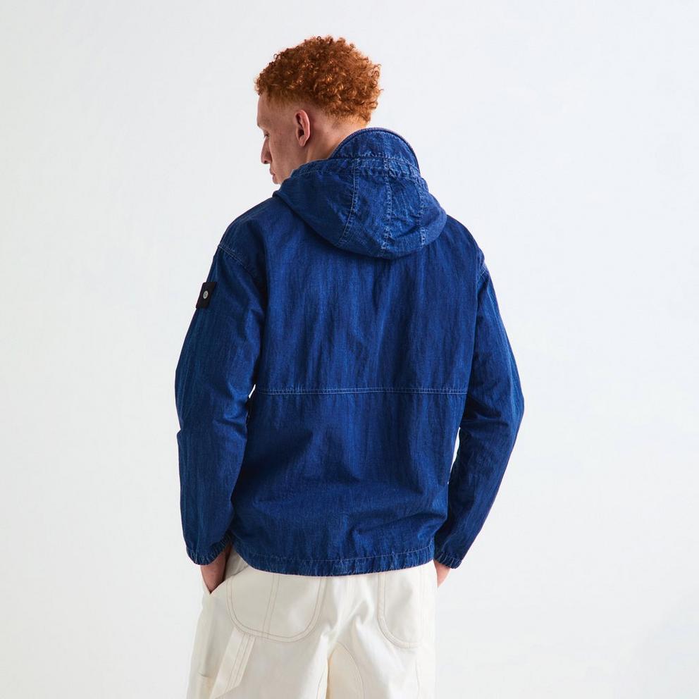 Stone Island Mens Denim Research Indigo-TC Marmo Parka