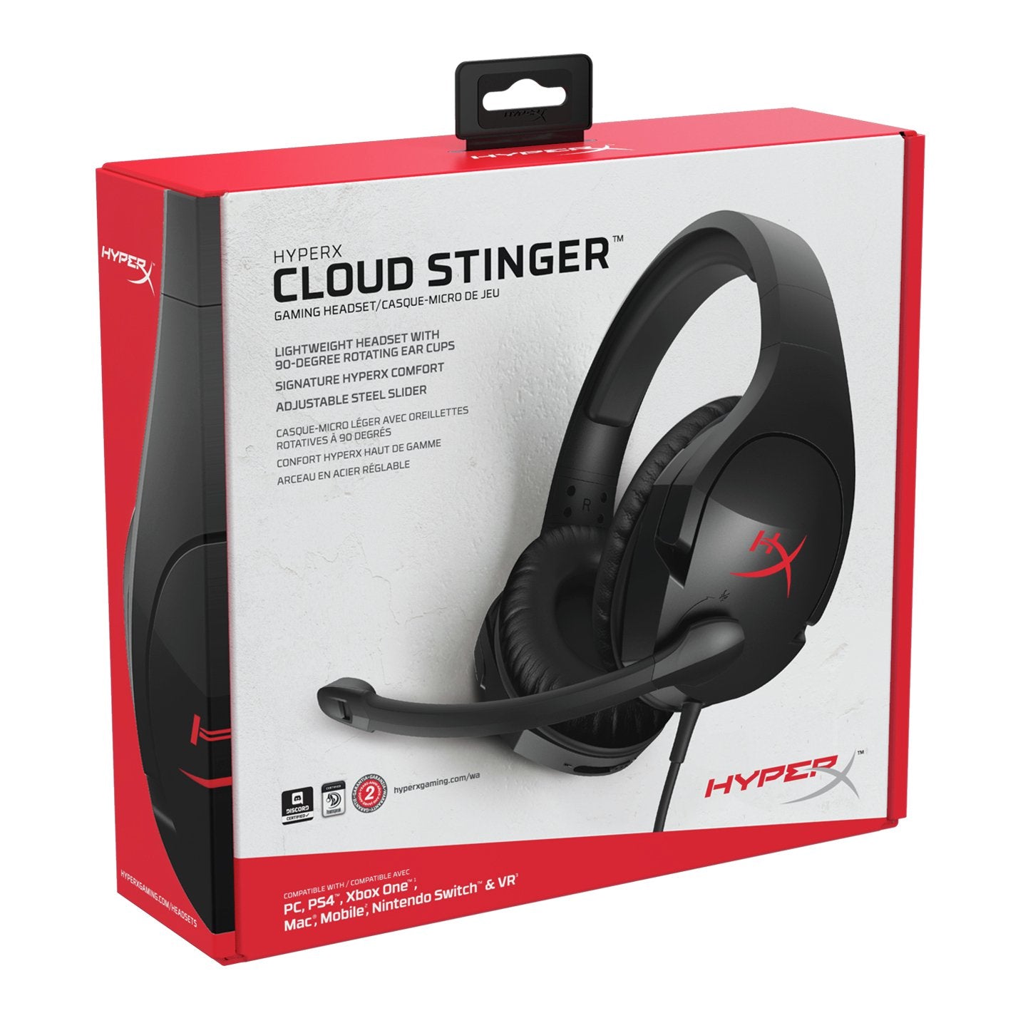 HyperX Cloud Stinger PC, Xbox, PS4, PS5 Headset - Black