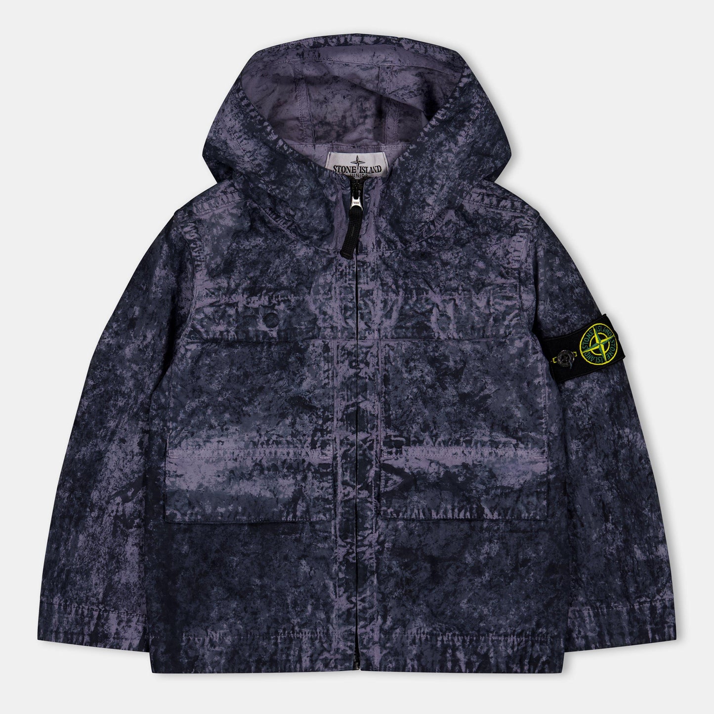 Stone Island Kids' Age Dyed Stretch Cotton Hooded Parka