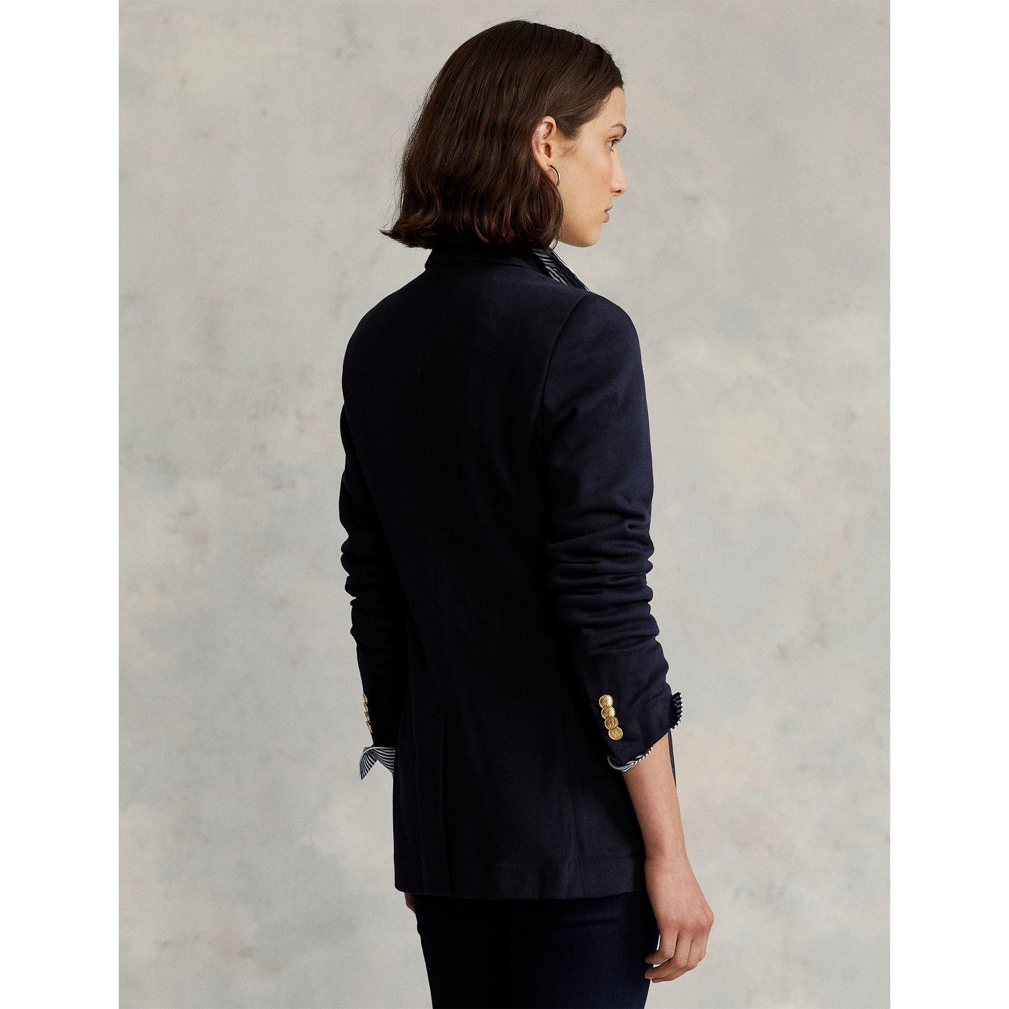 Polo Ralph Lauren Women's Cotton Long Sleeve Single Breasted Blazer