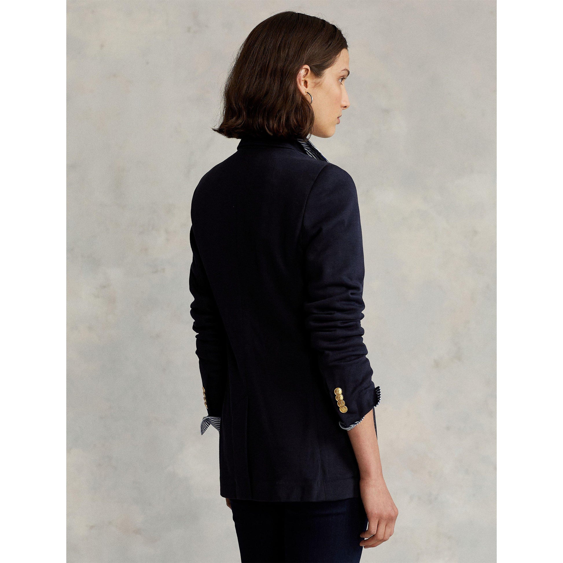 Polo Ralph Lauren Women's Cotton Long Sleeve Single Breasted Blazer