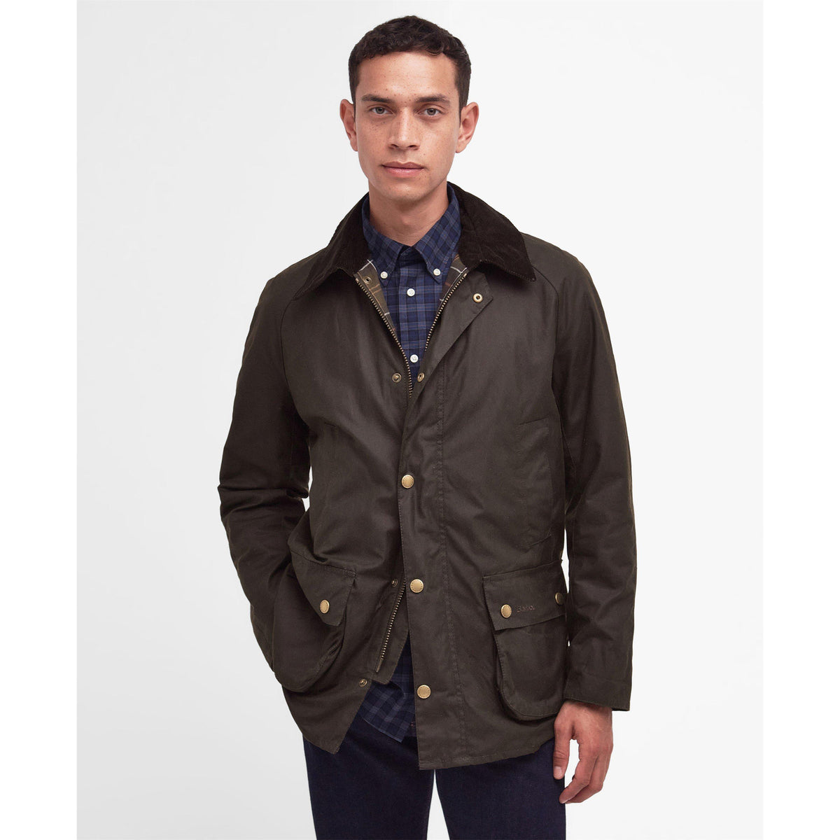 Barbour Mens Ashby Water Resistant Windproof Long Sleeve Wax Jacket