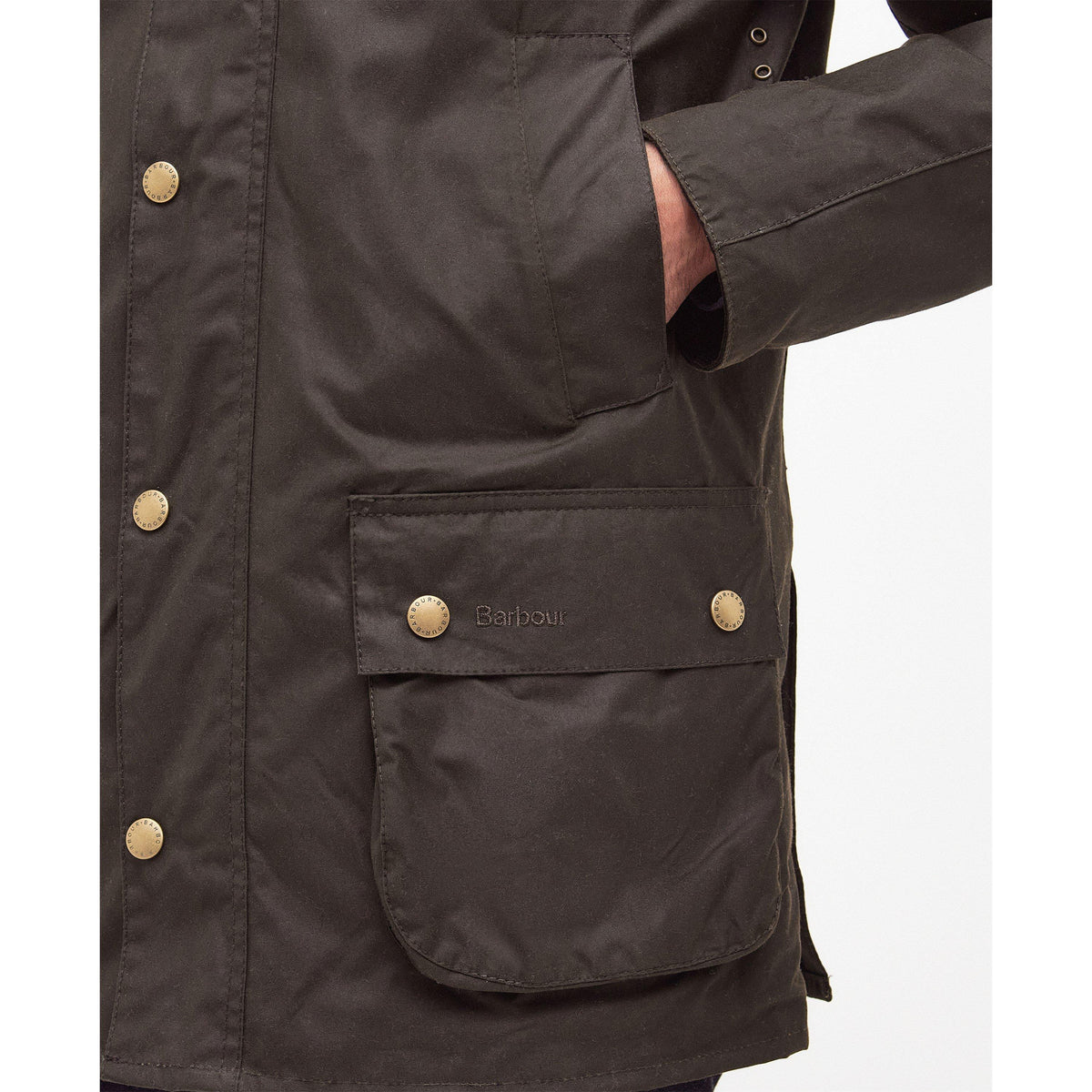 Barbour Mens Ashby Water Resistant Windproof Long Sleeve Wax Jacket