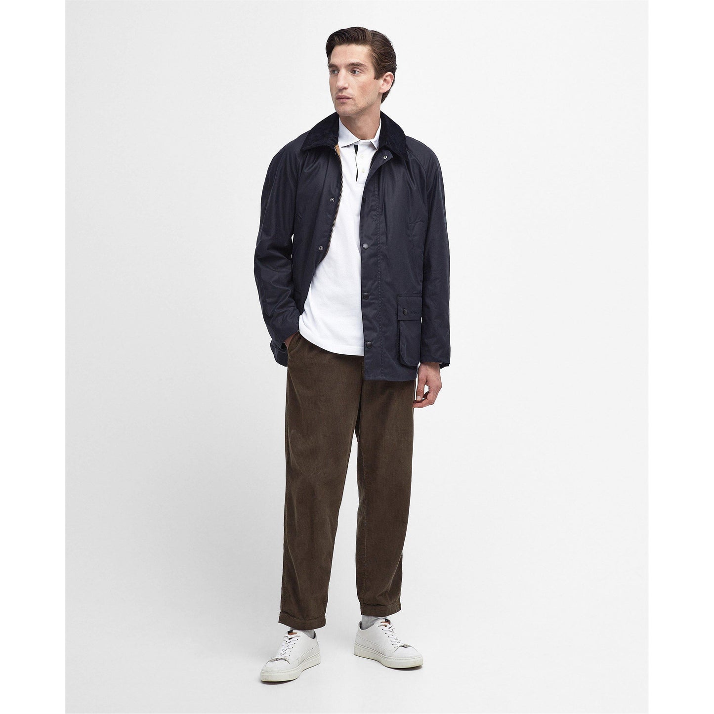 Barbour Mens Ashby Water Resistant Windproof Long Sleeve Wax Jacket